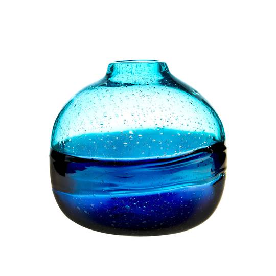 Importico - Voyage Maison Glass - Chandra Round Vessel - Cobalt